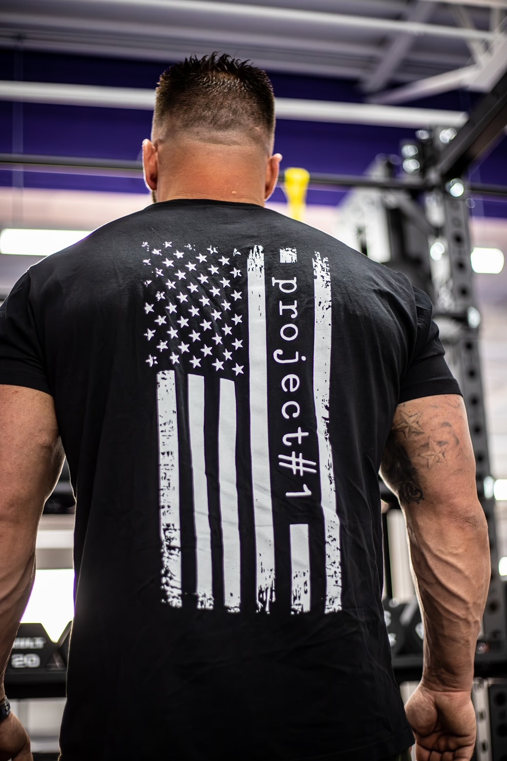 Project#1 USA Stars & Stripes Shirt - Black