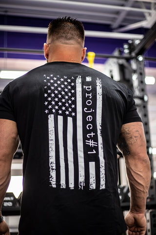 Project#1 USA Stars & Stripes Shirt - Black
