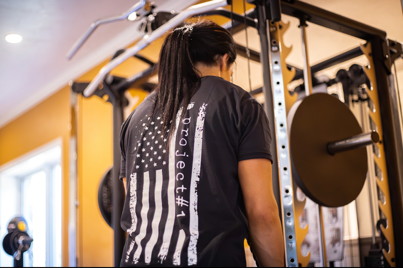 Project#1 USA Stars & Stripes Shirt - Black