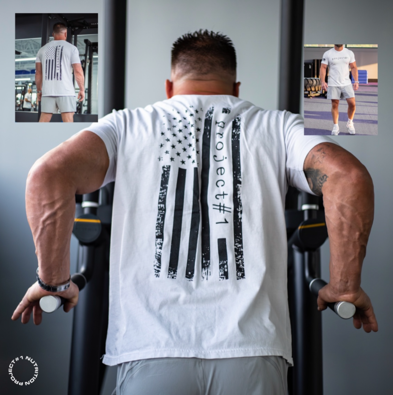 Project#1 USA Stars & Stripes Shirt - White