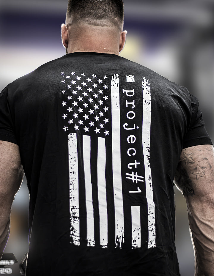 Project One Merch Project#1 USA Stars & Stripes Shirt - Black